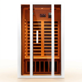 Infrared Sauna Built for Home Wellness, Hemlock Wood, 6 Carbon Heaters, Low EMF, Digital Controls