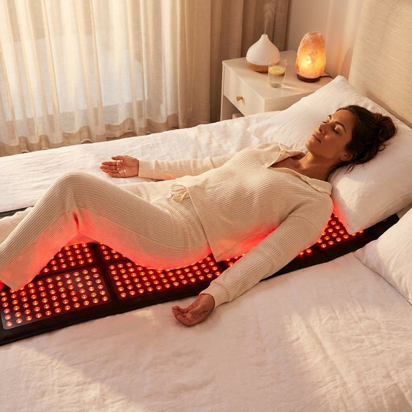 Red Light Therapy Mat Designed for Full Body Coverage, 75x35 Inches, 2600 Dual LEDs, high-quality TPU