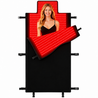 Red Light Therapy Mat Designed for Full Body Coverage, 75x35 Inches, 2600 Dual LEDs, high-quality TPU