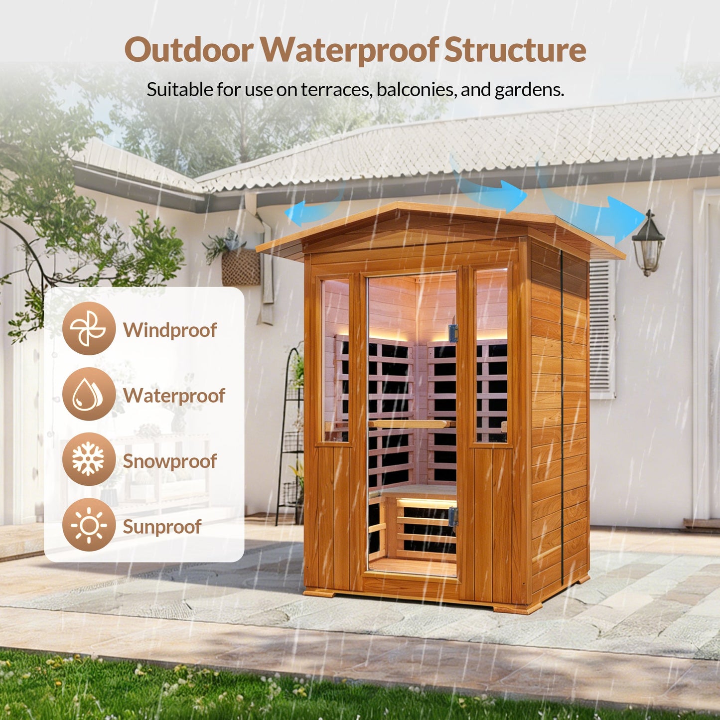 Outdoor Double Sauna