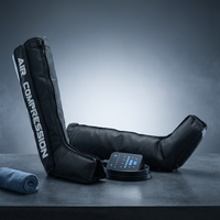 Air Compression Therapy System, Rechargeable Leg Massager, Dynamic Leg Compression Recovery Boots for Fast Recovery and Improved Circulation for Athletes (6 Chamber- L) — Studio Shot