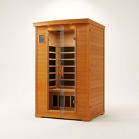 Andora 2-Person Low EMF FAR Infrared Sauna, Canadian Hemlock — Studio Shot