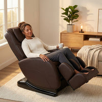 Jin Espresso Synthetic Leather SL Track Massage Chair — Lifestyle