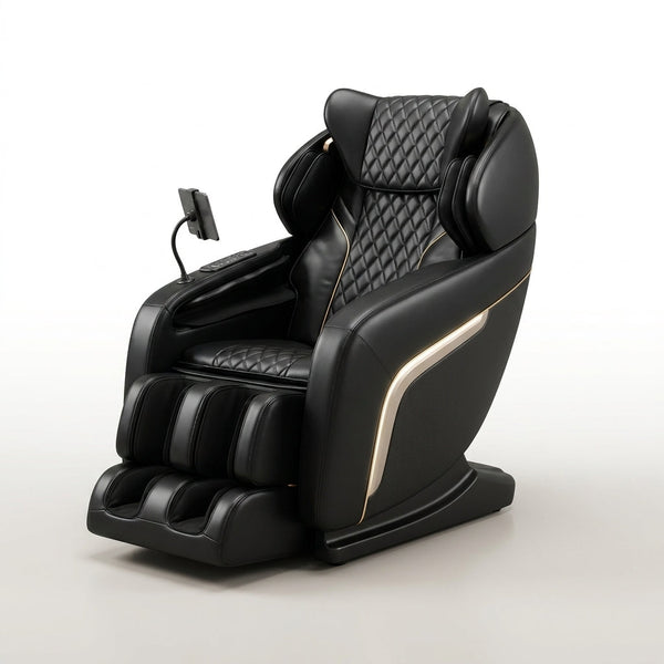 Modern Massage Chair Recliner with Zero Gravity with Full Body Air Pressure — Studio Shot