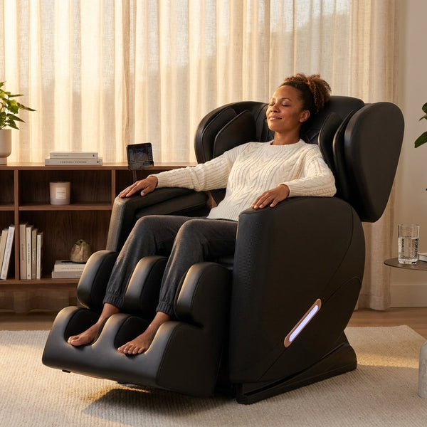 Massage Chair Recliner Built for Full Body Relief, Zero Gravity Position, Air Pressure Technology, Modern Design