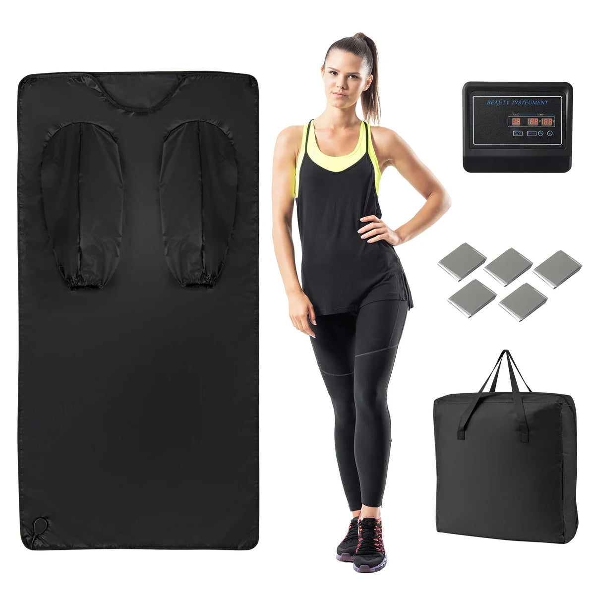 Infrared Sauna Blanket - Full-Body Sweat, Detox & Recovery at Home | 90-180F Adjustable Heat, Auto Timer