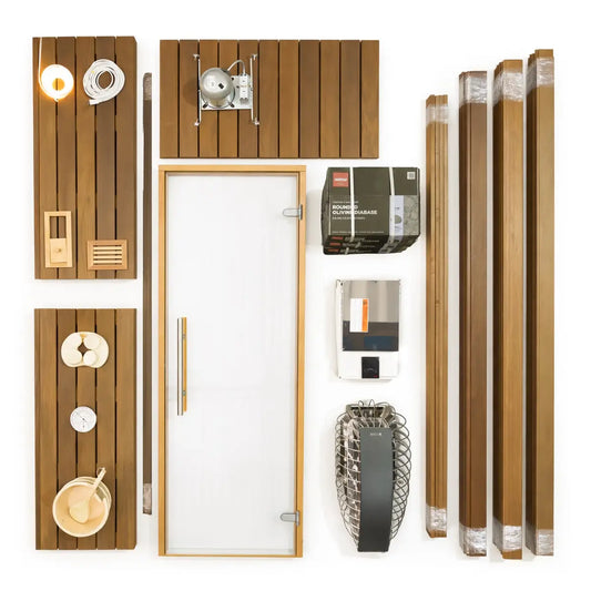 Carbon Smart Saunas - 4' x 4' x 8' - by Finnish Sauna Builders