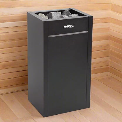 Harvia HL6U1 Virta Series 6kW Stainless Steel Sauna Heater at 240V 1PH Black