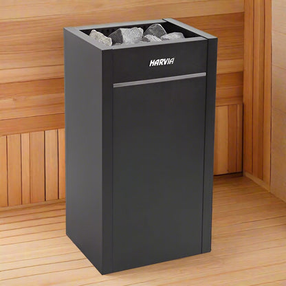 Harvia HL8U1 Virta Series 8kW Stainless Steel Sauna Heater at 240V 1PH Black